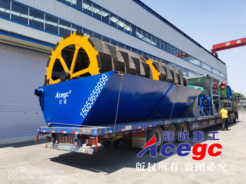 每小時300噸洗沙機(jī)發(fā)往吉林舒蘭縣